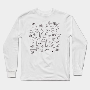 Abstract Design Long Sleeve T-Shirt